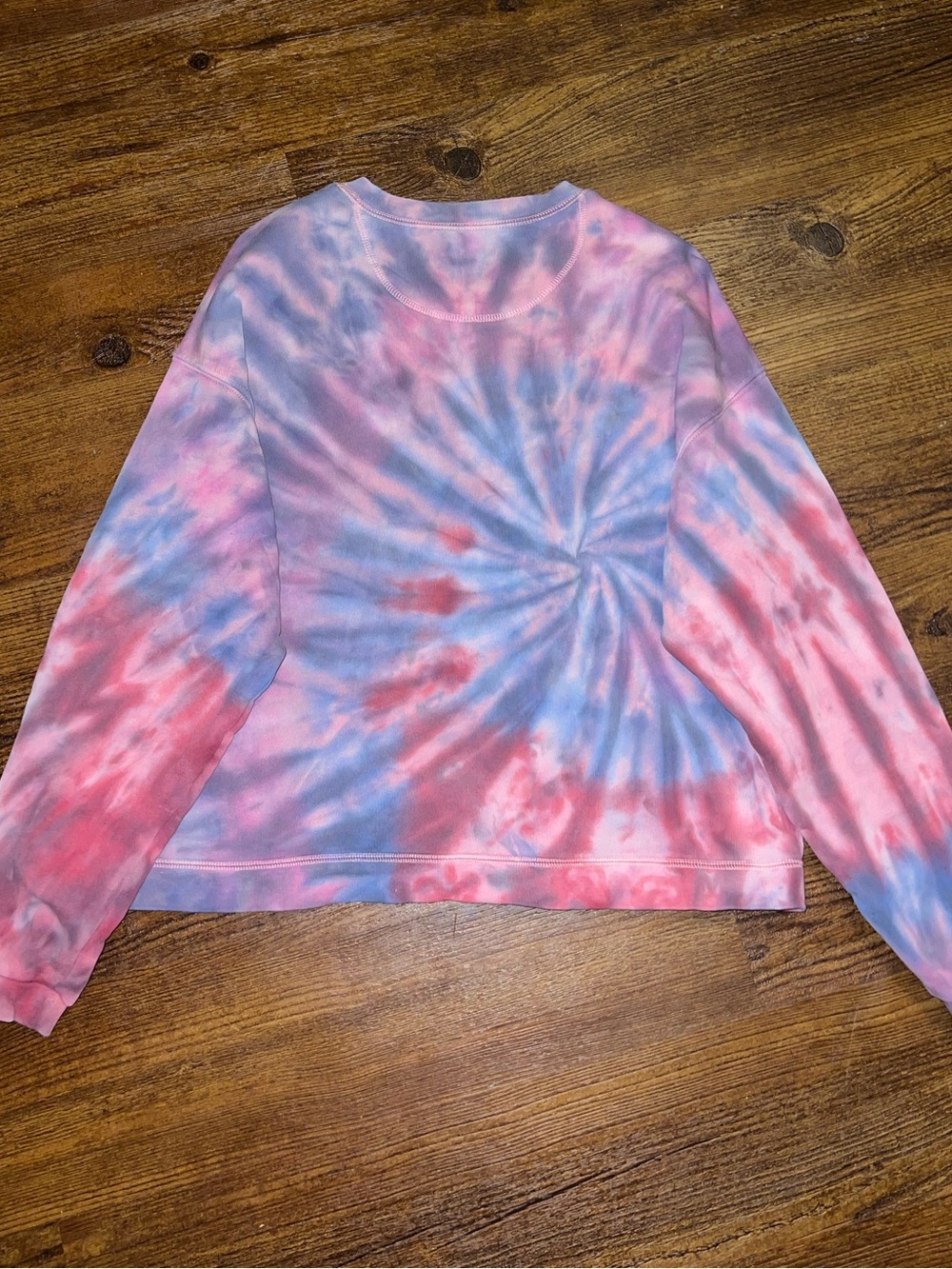 Madewell Tie-Dye Pullover Soft Pastel Crewneck Lounge Casual Sweatshirt Size M - Picture 3 of 8